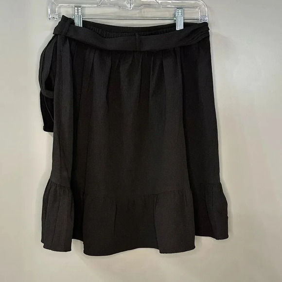 NWT Vero Moda Wrap Skirt CITA Bobble Wrap Skirt Black Size Small - Picture 3 of 6